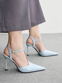 CUCCOO BIZCHIC Ladies' Fashion Party Pointed High Heel Pumps - Blue - View 3