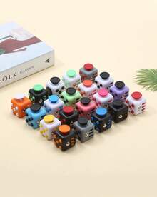 POKOJA LAND 1个六面减压玩具解压骰子指尖魔方减压玩具 - 彩色 - 查看 17