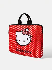 HELLO KITTY AND FRIENDS | SHEIN Laptop Protective Case, Suitable For 14 Inch Laptop Briefcase, With Padded Laptop Bag - Red - View 2