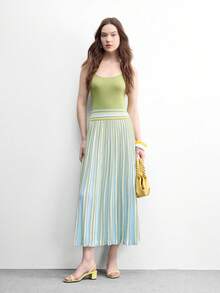 CUCCOO BIZCHIC Simple And Fashionable Sandals For Women's Summer Outer Wear, Spring And Summer New Open-Toed Back Strap Thick Heel High Heels, Side Air Commuting Temperament Women's Shoes - cream yellow - View 6