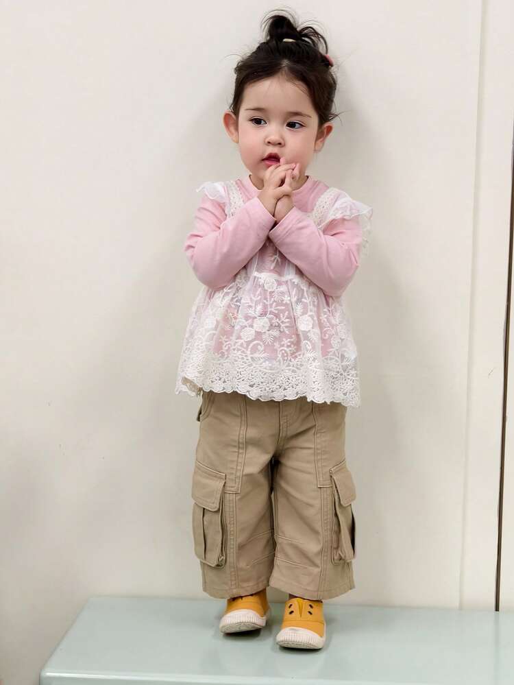 Toddler Girls' Korean Style Lapel Loose Denim Jacket, All Season