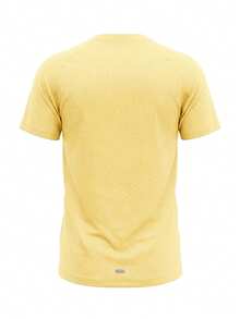 Adidas Own The Run Men's 3-Stripes T-Shirt Semi Spark - Yellow - View 2