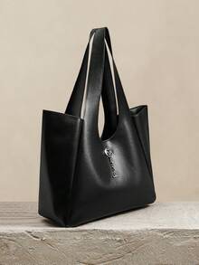 SHECARRY Women's Tote Bag, Large Capacity Shoulder Bag, Suitable For Commuting And Daily Use - Black - View 3