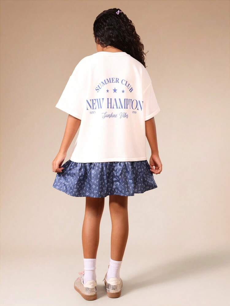 Crew Neck Graphic Print T-Shirt