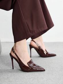 CUCCOO BIZCHIC Women Pumps Spring Shoes - Burgundy - View 4