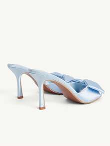 CUCCOO CHICEST Women's Solid Color Chain Decor Fashionable Elegant High Heel Sandals Spring Shoes Spring Break Easter Wedding Shoes Spring Shoes Bride Shoes - Light blue - View 6