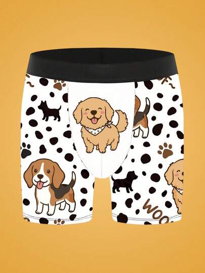 1 pieza Calzoncillos estampados para hombre