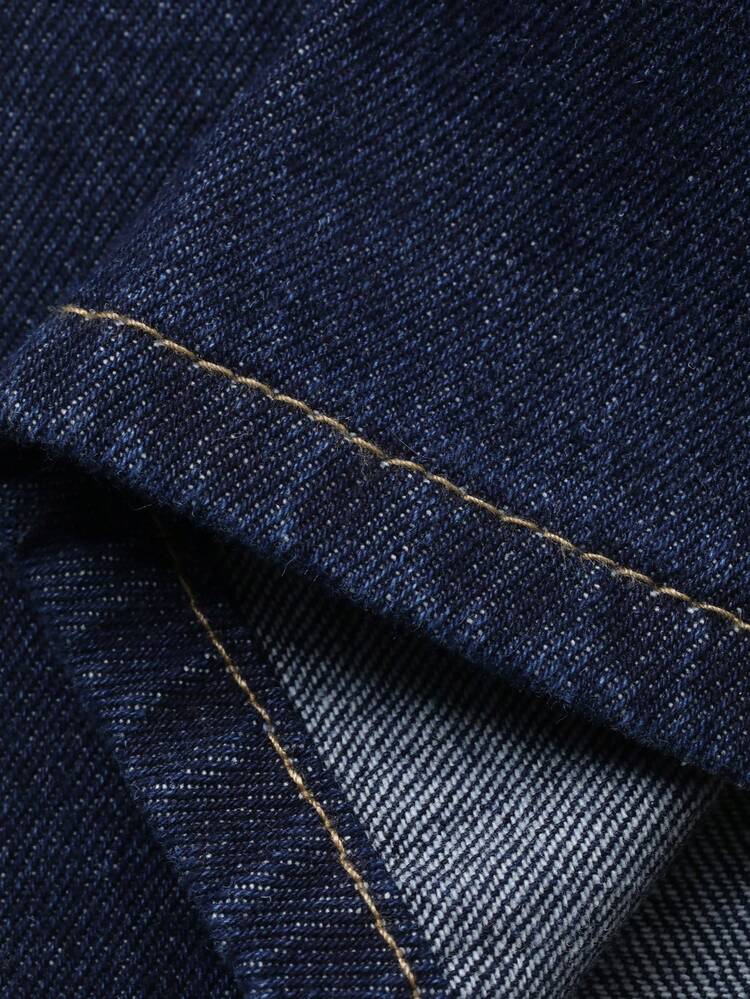 Women's Round Neck Single-Breasted Vest And Pants Casual Denim Suit Summer