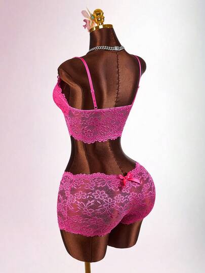 Amplova 2026 New Y2K Style Sheer Lace Top And Mini Shorts Set For Women