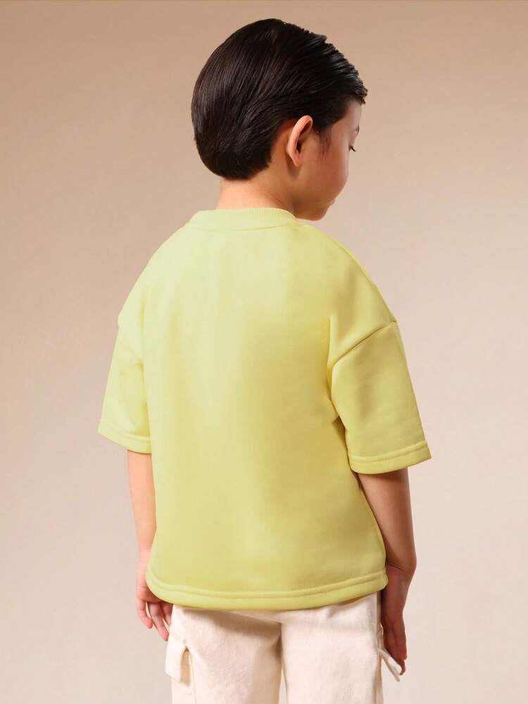 Oversized T-Shirt With Patch Print Detail