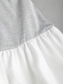Sweetra Nuevo vestido blanco de primavera/verano para mujer, con estilo de alta calle, retro, sexy, ajustado, de patchwork, casual y cómodo para vacaciones - Multicolor - Ver 7