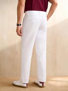 Manfinity CityGents 男士休闲米色工作裤，带口袋 - 米色 - 查看 2