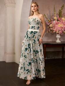 MOTF Soiréza Đầm cocktail in hoa lãng mạn dành cho nữ, thích hợp cho các dịp xuân/hè. - Nhiều màu - Xem 7