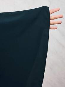 Veilorie Plus Size Elegant Party Dress With Tassel Decor - Dark Green - View 7