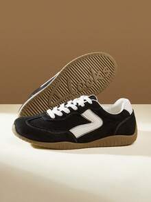 CUCCOO EASI Zapatillas deportivas casuales cómodas y de suela plana para mujer - Negro - Ver 5