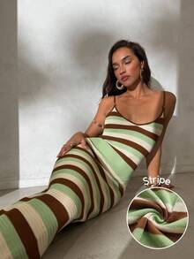 Aloruh Women's Spring/Summer New Knitted Crochet Crossed Backless Striped Bohemian Dress, Elegant Vacation Dress Summer Outfits For Women Ave Outfits Festival Rave Festival Rave Outfits Festival Outfits For Women Country Concert Outfit Festival Outfits Sundress Western Clothes For Women Summer Dresses For Women Dresses For Women Summer Outfits For Women Vacation Boho Elegant Dresses Vacation Outfits Women Elegant Dresses For Women - Multicolor - View 9