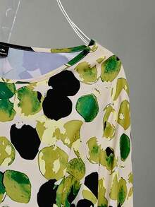 Linhara 优雅通勤度假风休闲女装，畅销百搭舒适面料，圆领长袖常规款黑白大码衬衫，春夏秋三季皆宜。 - 彩色 - 查看 3