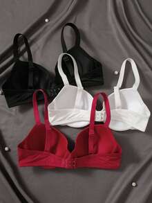 3pcs Smooth Sexy Women's Bra Set - Multicolor - View 2