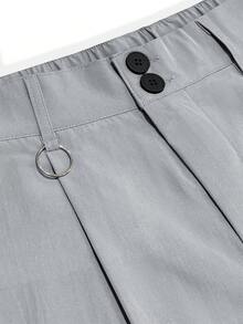 Manfinity Hypemode Men's Casual Loose Shorts - Light Grey - View 5