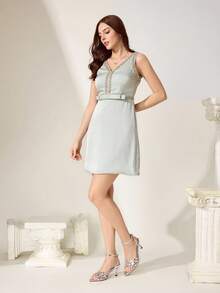 CUCCOO CHICEST Classic Simple Fashion Sexy High Heel Sandals Strap Combination Banquet Party Prom High Heel Sandals - Silver - View 11