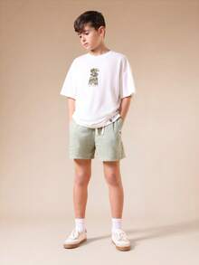 SUMWON Tween Boys Shorts - Green - View 3