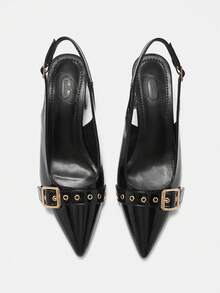 CUCCOO CURVES 女士宽楦高跟鞋 - 黑色 - 查看 7