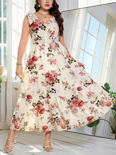 Reflora Plus Size Romantic Elegant Floral Multi-Layer Patchwork Hem Bow Strap High Waist Dress  Luxury Evening Dresses For Weddings  Summer Clothes  Summer Outfits Spring Clothing Pring Outfit Summer Dresses Spring Dress  Festival Dresses Elegant  Dresses  Elegant Party Dresses Party Outfit  Wedding Guest Dress Wedding Party Dress  Weddings & Events  Bridesmaid Dress Graduation Dress Graduation Outfit For Mother Going Out Outfits Prom Dress Birthday Dress Birthday Outfits For Women Holiday Outfits For Women  Vacation Outfits For Women  Holiday Outfits   Formal Dress   Beach Dress Beach Vacation Outfits For Women Vacation Dress Beach Vacation Outfits For Women