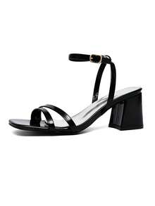 CUCCOO SZL Giày sandal cao gót dành cho nữ - Đen 2 - Xem 7
