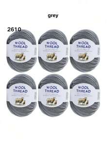 6 Sợi len lông cừu Merino Úc 300g 70% len Merino 30% sợi chống xù mềm mại thoải mái thoáng khí màu sắc rực rỡ dùng để đan áo len, áo vest, đồ thủ công mỹ nghệ, đồ dùng thủ công DIY - gói 6 quả bóng - Xem 25