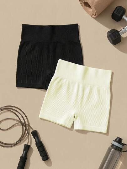 Velisys 女士纯色极简运动短裤