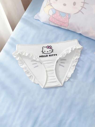 HELLO KITTY AND FRIENDS | SHEIN 女士字母卡通印花舒适休闲三角裤