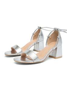 CUCCOO SZL Women Heeled Sandals Spring Shoes - Silver 4 - View 7