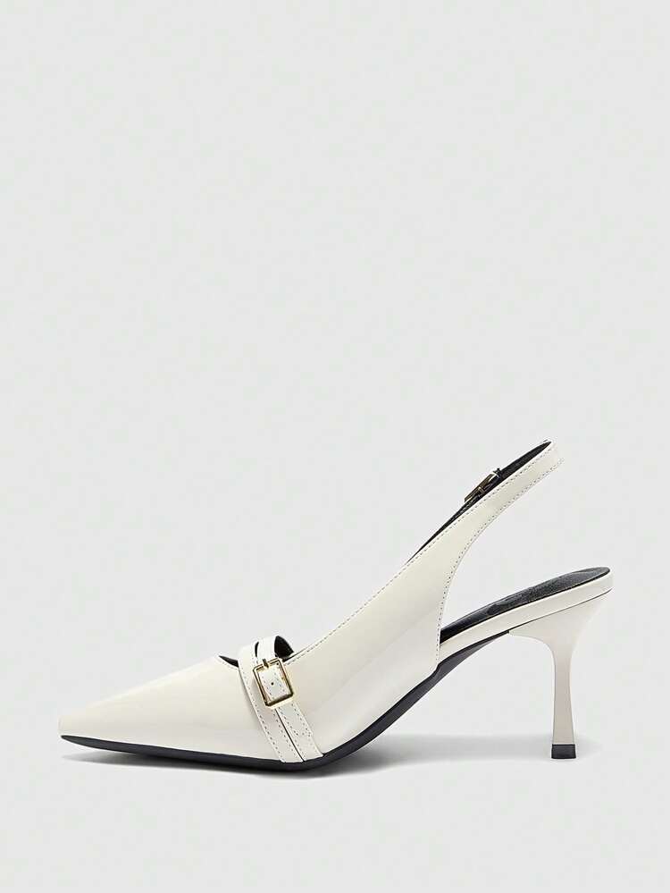 CUCCOO BIZCHIC Women's High-Heeled Shoes Pointed Toe Low Vamp Sexy Thin Heel Four Seasons Outdoor Commuting Fashion Women's Shoes Banquet Shoes Party Shoes