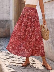 Breezaya 女士度假风可转换抹胸系带休闲连衣裙，适合音乐节、机场等场合穿着 - 酒紅色 - 查看 3