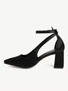 CUCCOO CHICEST Women's Fashion Versatile Pointed Toe High Heel Pumps - Black - View 4