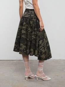 COUREZ Women Skirts - Army Green - View 3