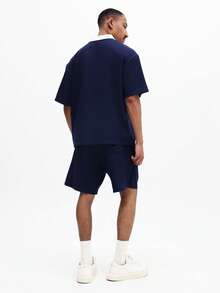 SUMWON Men Polo Co-Ords - Blue - View 2