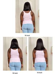 ALL READY WIG 防滑抽绳帽 7x5 告别打结蕾丝前额无胶 Yaki 直发波波头闭合假发 100% 真人发，带修饰脸型的层次感，预先修剪、预先拔毛、预先漂白 告别打结无胶抽绳假发 - SNatural - 查看 10