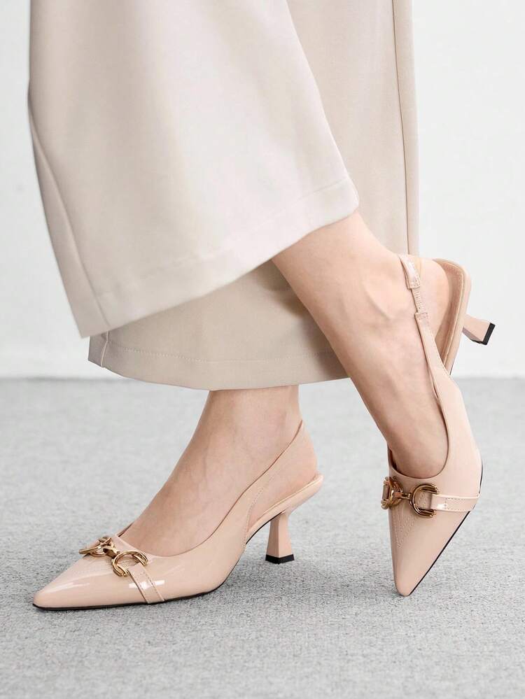CUCCOO BIZCHIC Pointed Toe High Heel Shoes, Thin Heel Slip-On Pumps For Women Spring Shoes