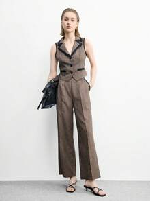 CUCCOO BIZCHIC 女士鞋履 春夏新款黑色条纹高跟凉鞋拖鞋 时尚简约舒适 百搭通勤性感凉鞋 女鞋 - 黑色鏡面 - 查看 2