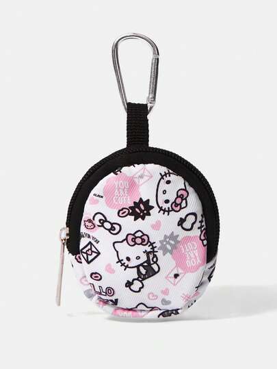 HELLO KITTY AND FRIENDS | SHEIN Coin Purse With Clasp And Zipper Pocket, Multi-Function Storage Bag, Coin Collection Organizer Pouch, Suitable For Both Men And Women