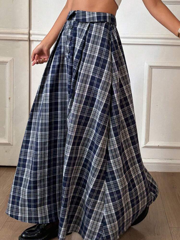 Women's Plaid Casual Versatile Date & Travel Mini Skirt