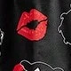 black and white red