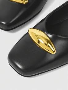 Sleekvia Zapatos casuales de viaje diarios con diseño de hebilla para mujer - Negro - Ver 8