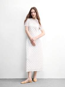 CUCCOO BIZCHIC 女鞋新款拼接网纱小圆头平底鞋后跟凉鞋 - 黃色 - 查看 6