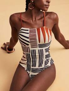 Travachic 女士极简印花休闲连体裤 - 彩色 - 查看 8