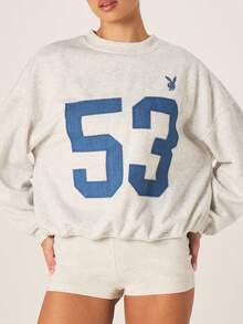 Missguided x Playboy Women Sweatshirts - Light Grey - View 5