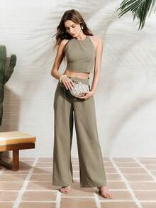 SHECARRY 女士晚宴包、手拿包、斜挎包、草编包、草编编织包，时尚、优雅、简约、个性化、百搭，适合海滩、度假、假日、夏季、海边、沙滩派对等场合 - 米色 - 查看 9