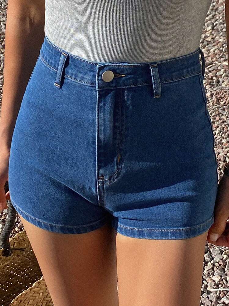 Women's Casual Washed Pocket Shorts, Summer