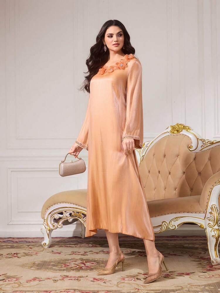 CUCCOO TILAWA Women's Pointed Toe High Heel Shoes, Rhinestone Decor Mesh Material, Fashion Comfortable For Daily, Party, Banquet, Slip-On Buckle Strap Backless Design